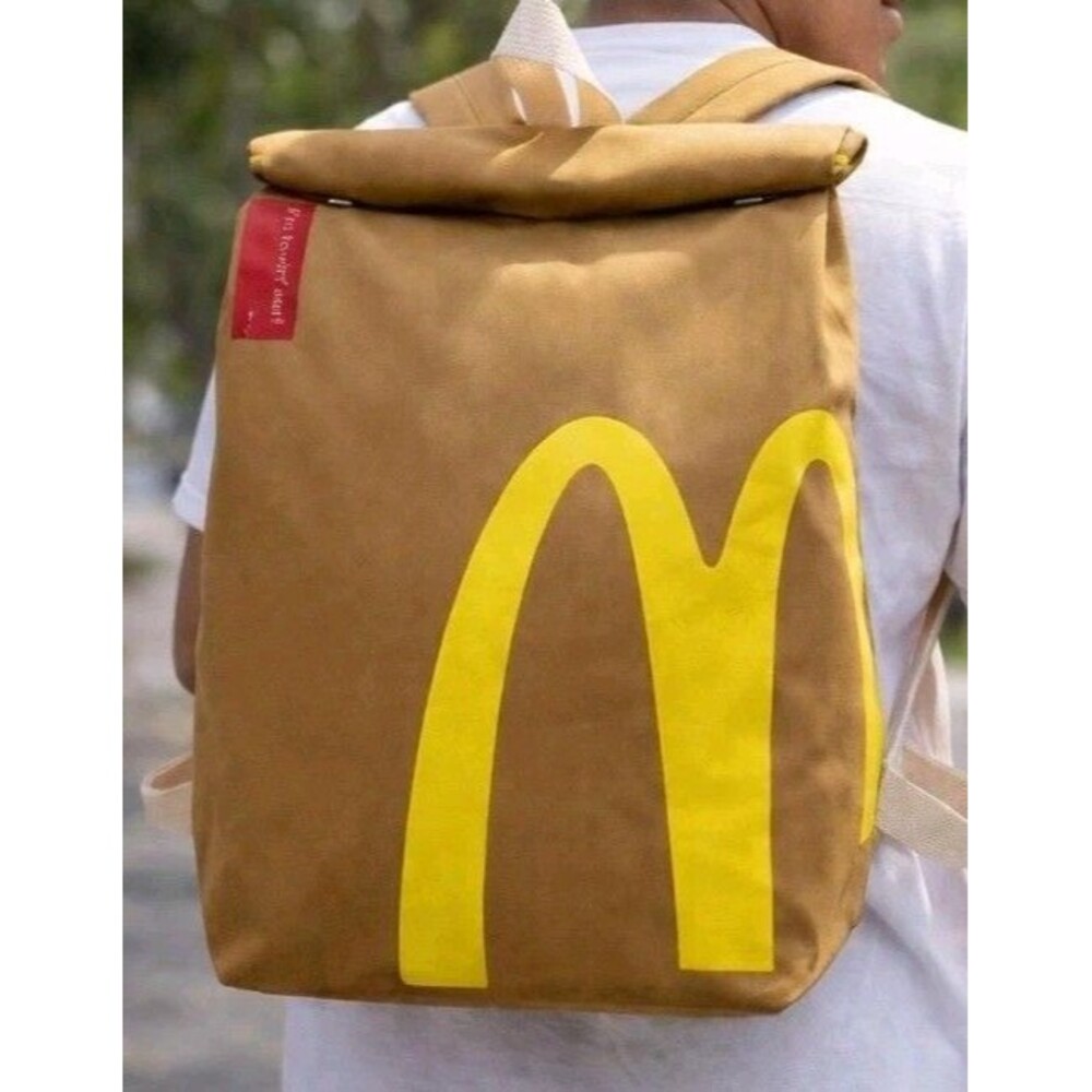 McDonald's Canvas Backpack School Bag Novelty